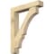 Ekena Millwork Balboa Block Rough Sawn Bracket w/ Offset Brace, Douglas Fir, 6"W x 30"D x 38"H BKT0604X30X38BOA05RDF - alternate 1
